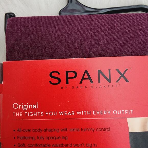 NEW Spanx Tight End Tights Original Body Shaping Tights in Currant Purple Size B - Picture 6 of 8